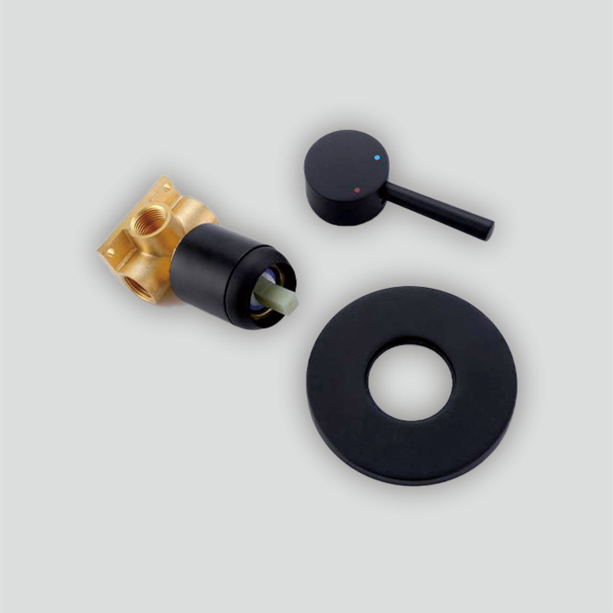 Black shower & and shower Arm & shower mixer A811B-A Set