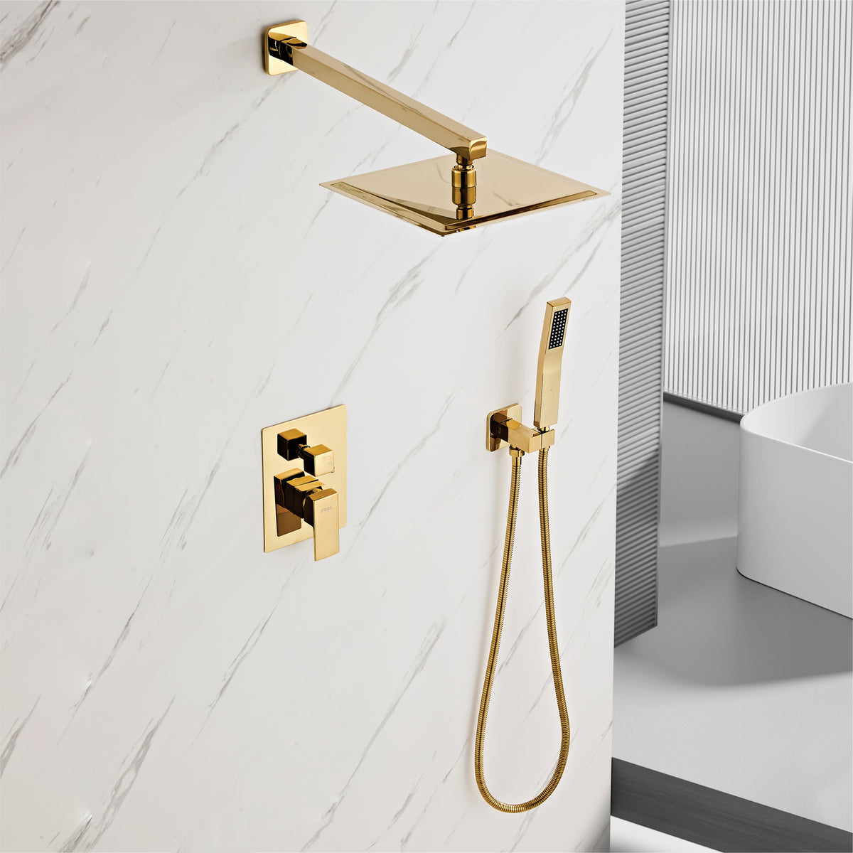 Shower Mixer Tap set F-A822GD-A set Gold