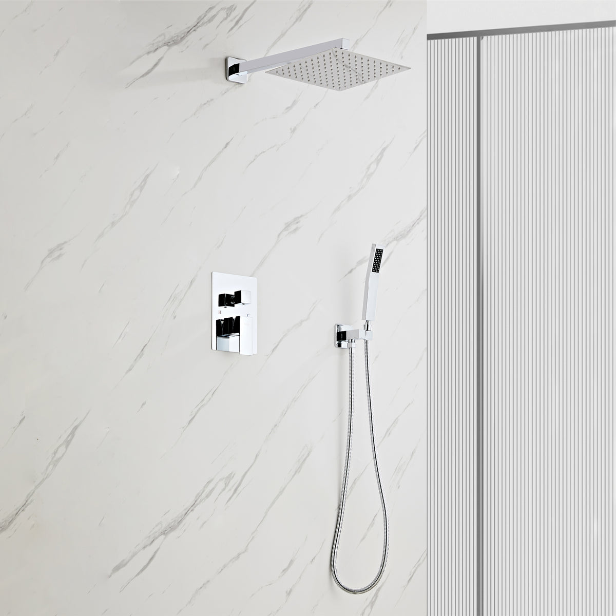 Shower Mixer Tap set F-A822C-A Chrome