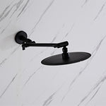 Angle adjustable showerhead kit 8"R Black A8RB