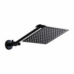 Black Shower Head With Ajustable with Shower Arm Knit A8SB
