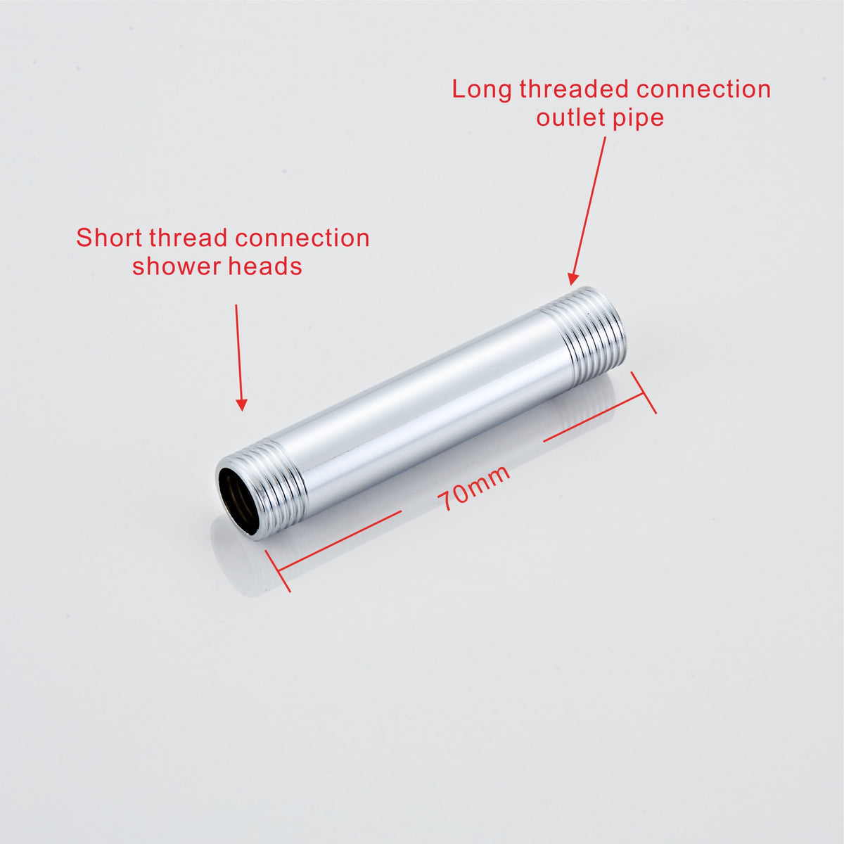 Angle adjustable showerhead kit 8"S Chrome A8SC