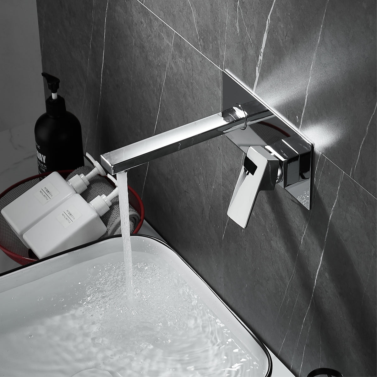 Wall Type Basin or Bath Mixer Tap AZ2151 Chrome