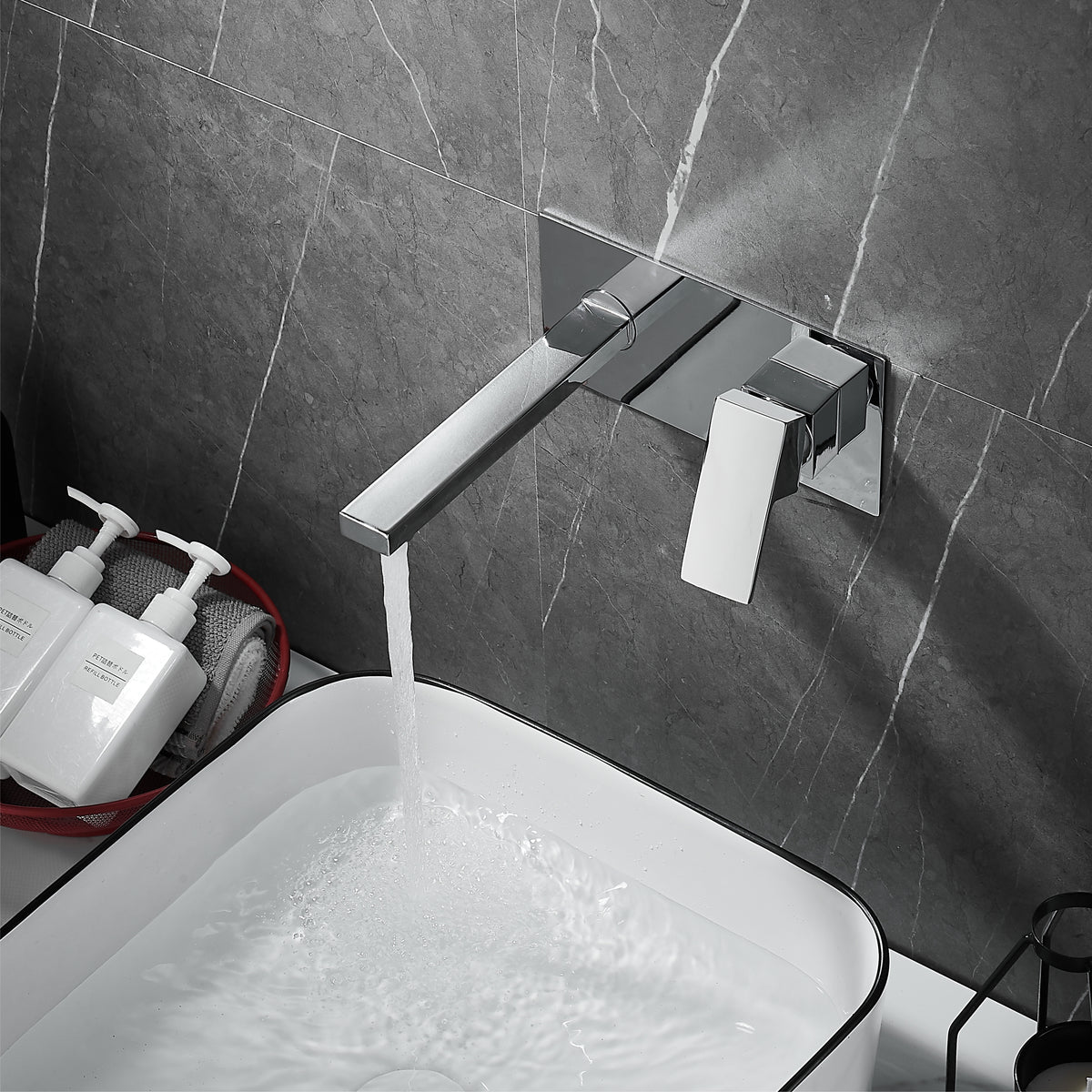 Wall Type Basin or Bath Mixer Tap AZ2151 Chrome