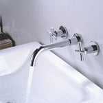 Wall Type Basin or Bath Mixer Tap AZ2153 Chrome
