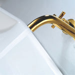 Wall Type Basin or Bath Mixer Tap AZ2153 Gold
