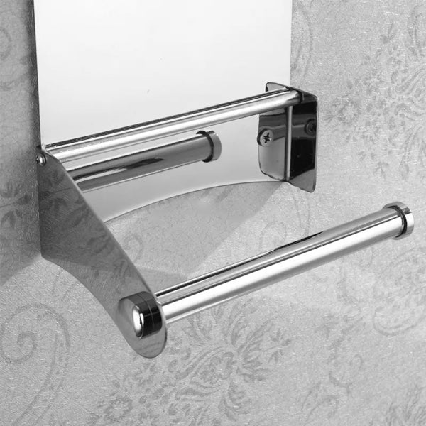 Silver Stainless Steel Toilet Paper Holder