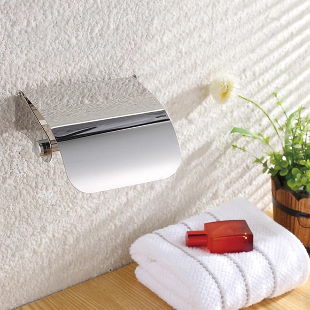 Silver Stainless Steel Toilet Paper Holder