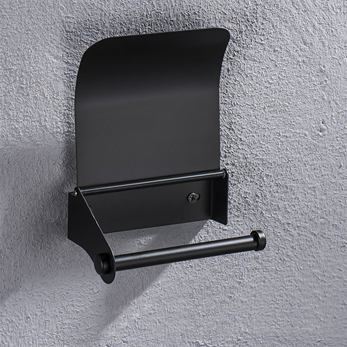 Black Stainless Steel Compartment Toilet Paper Holder