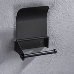 Bathroom Wall Mounted Toilet Paper /tissue/ Roll Holder -Black