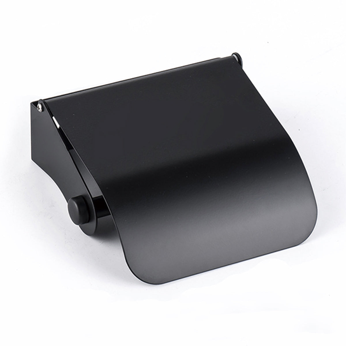 Black Stainless Steel Compartment Toilet Paper Holder