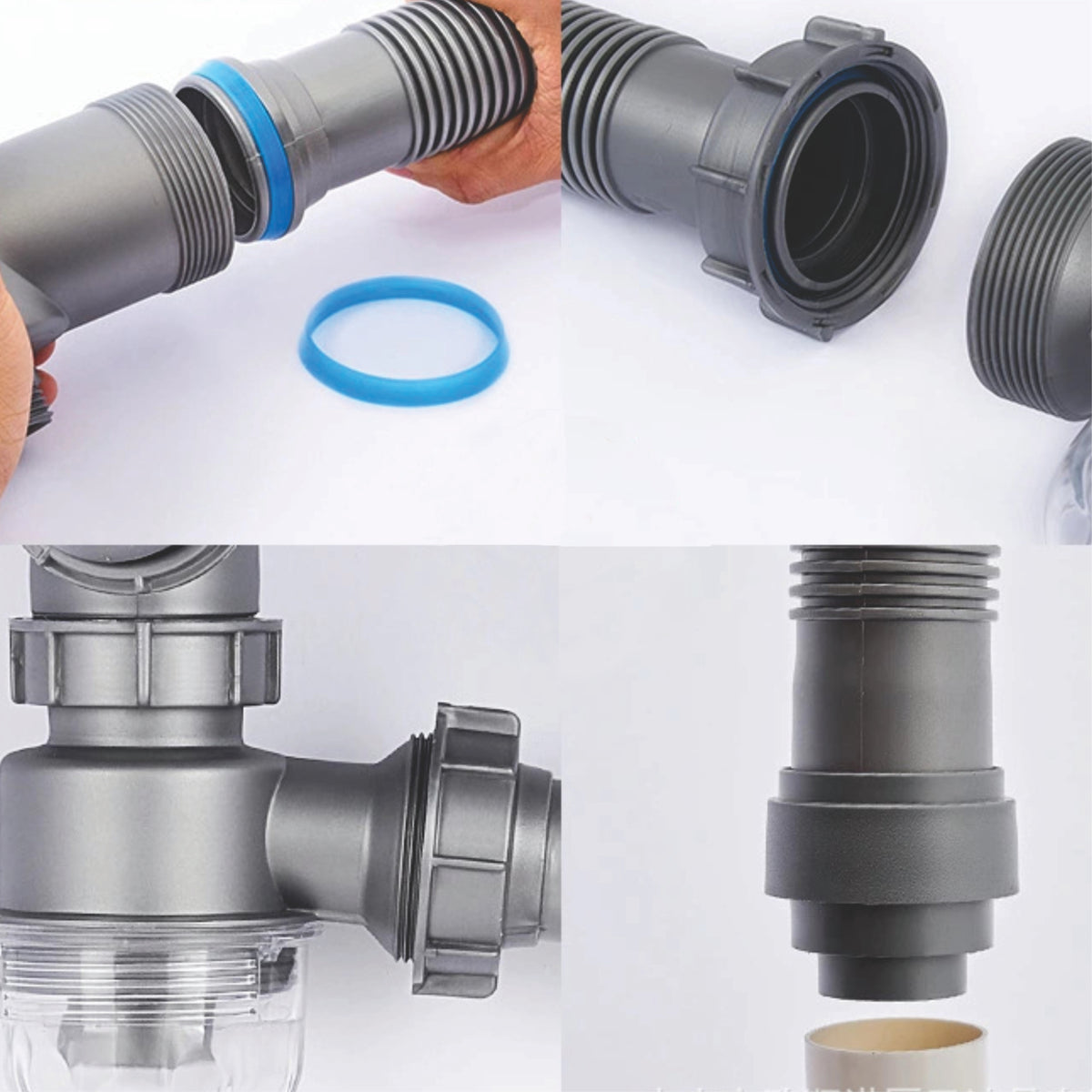 Double Bowl Kitchen Sink Plumbing Kit D59