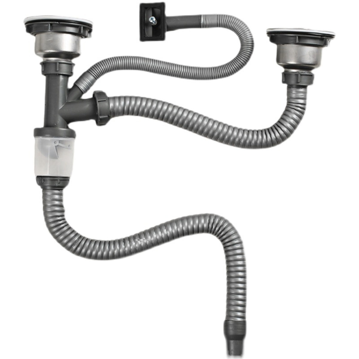 Double Bowl Kitchen Sink Plumbing Kit D59