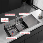 Kitchen Mixer/sink Combo Dark Grey 12050G