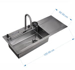 Kitchen Mixer/Sink Combo Dark Grey 1250G