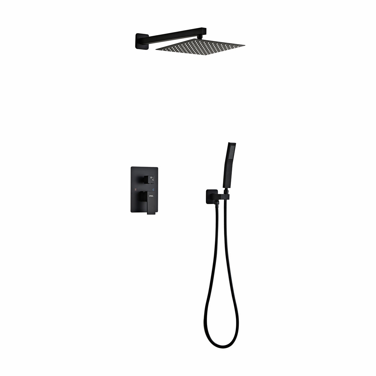 Shower Mixer Tap set F-A822B-A Black