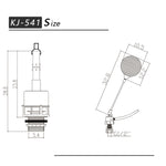 Side Fill Valve Style Two Piece Toilet Cistern Fittings