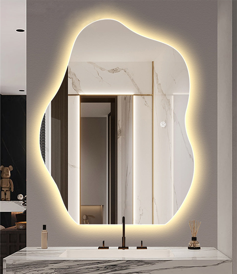 Special-Shaped Yellow Light Mirror LM19 70x90cm