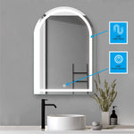 Arched White Light Mirror 70x90cm LM20-7090W