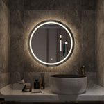Round White Yellow Light Mirror 60cm