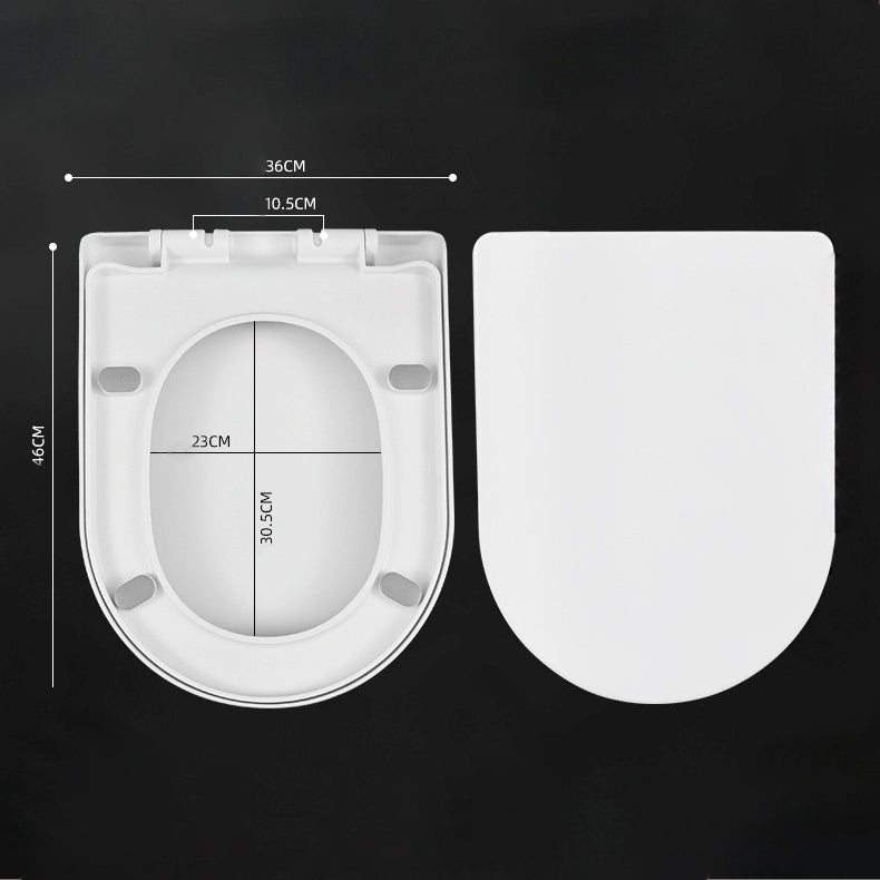 D Shape Toilet Seat Soft Close Top Fix