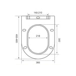 D Shape PP Toilet Seat LPA-090