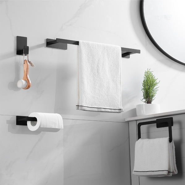 Black Wall Mounted Towel Rail