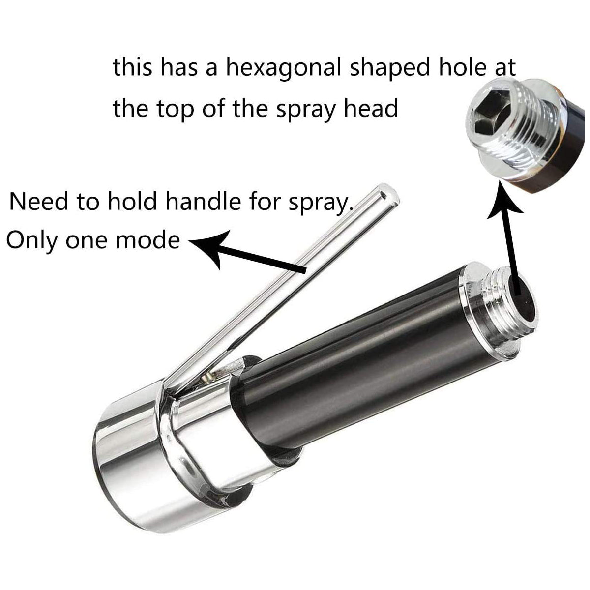 Taps Head Spray P1198 Chrome