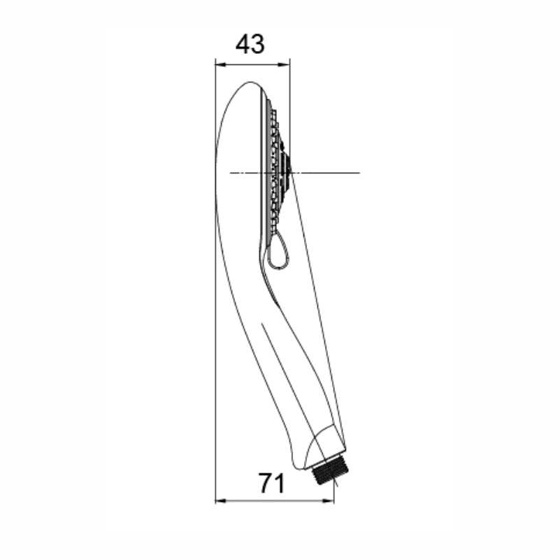 Chrome Round Multiple Mode Hand Shower