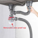 Double Sink 82*45 Dark Gray