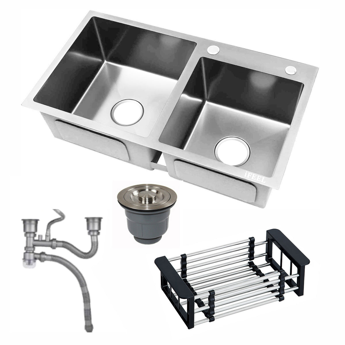 Double Sink 82*45 Silver