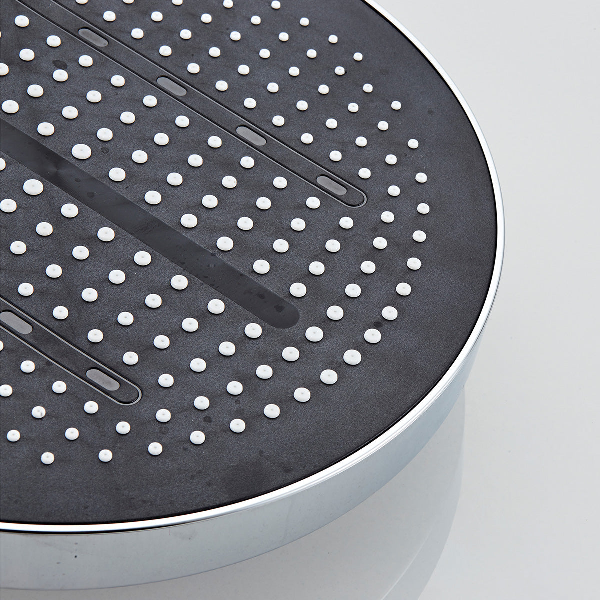 Rainfall Shower Heads W63 Black & Chrome