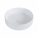 Modern White Round Ceramic Free Standing Bathroom Basin