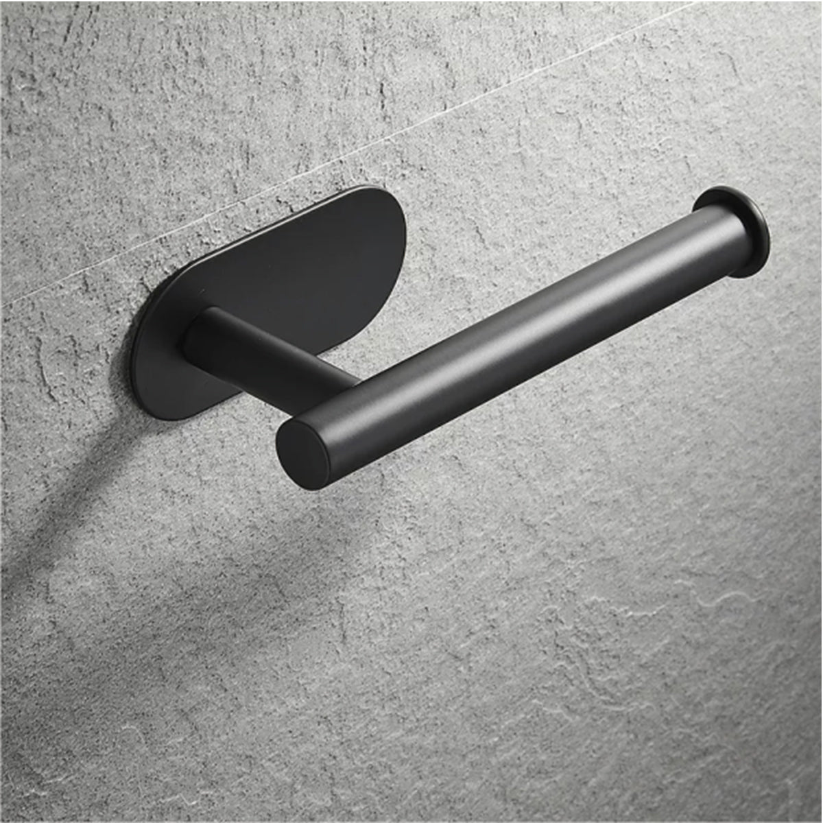 No Drilling Bathroom Wall Mounted Toilet Paper Holder Round End