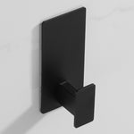 Punch Free Bathroom Shower Clothes Robe Hook Black