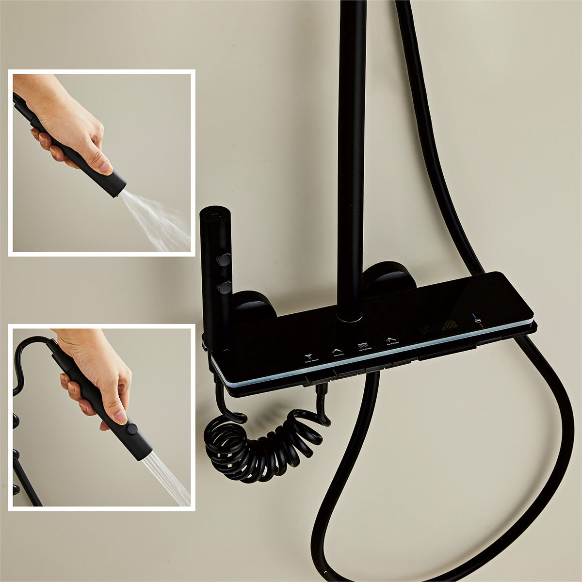 Modern Multifunctional LED Digital Display Shower System 035B