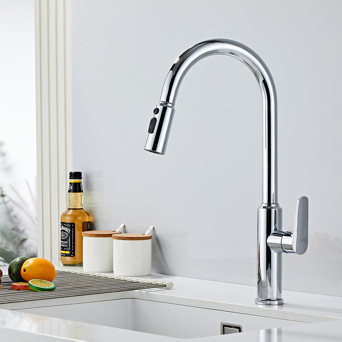 IFEEL Kitchen Sink Mixer Tap Pillar Type 1008 Chrome