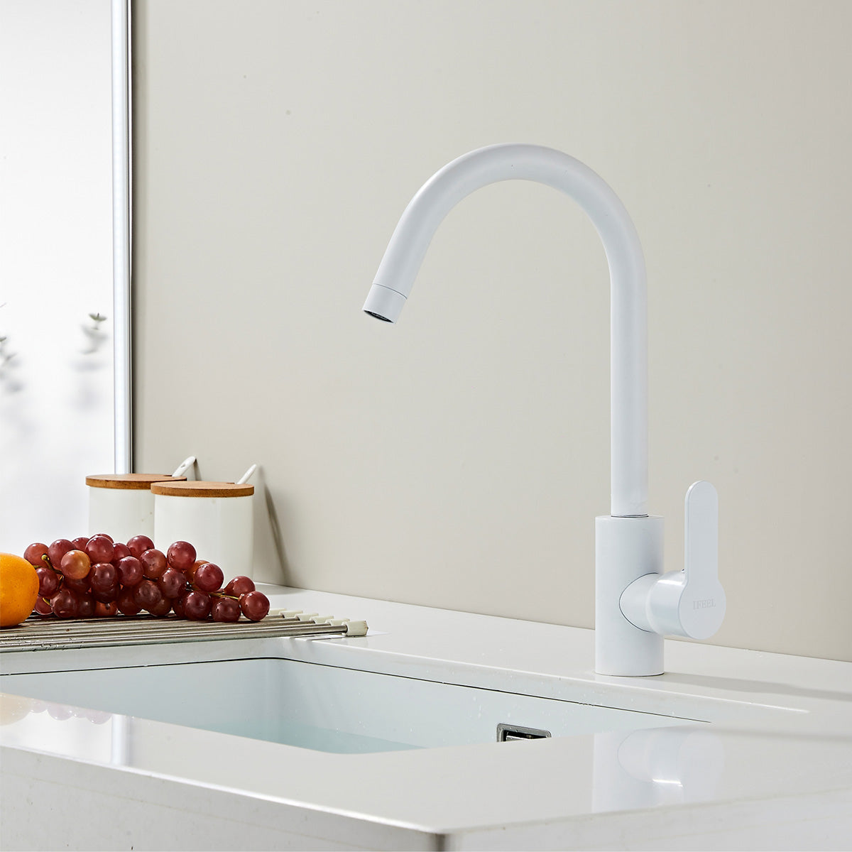 Basin & Kitchen Mixer_1230 White