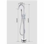 Freestanding Bath Mixer Tap F886 Chrome