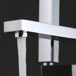 Square Freestanding Bath Mixer Chrome F889C