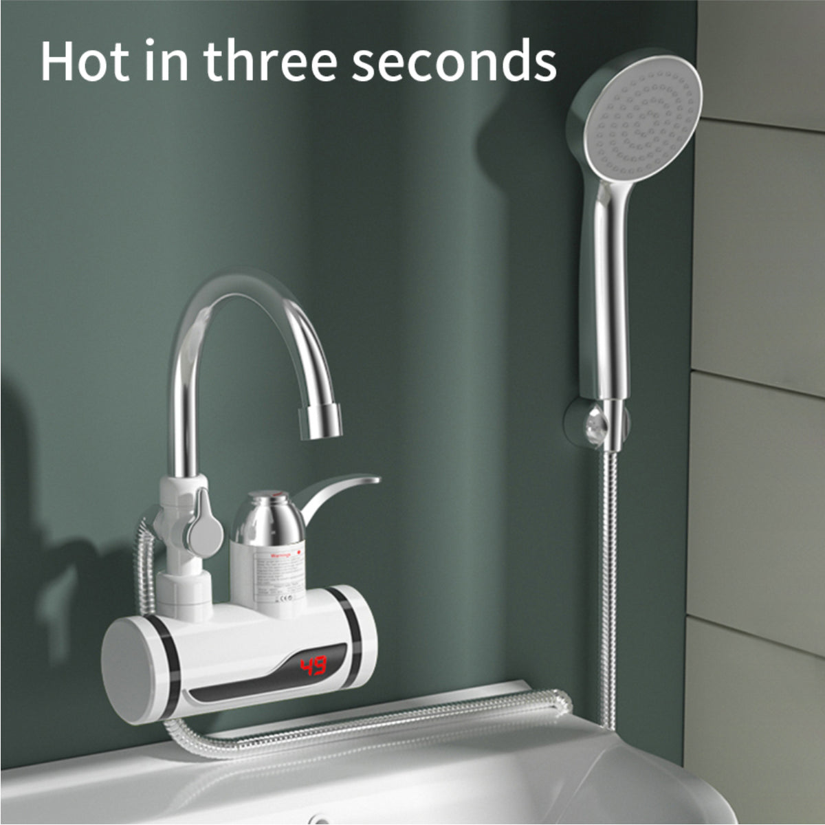 Instant Hot Water Faucet with Shower Hand RX-018