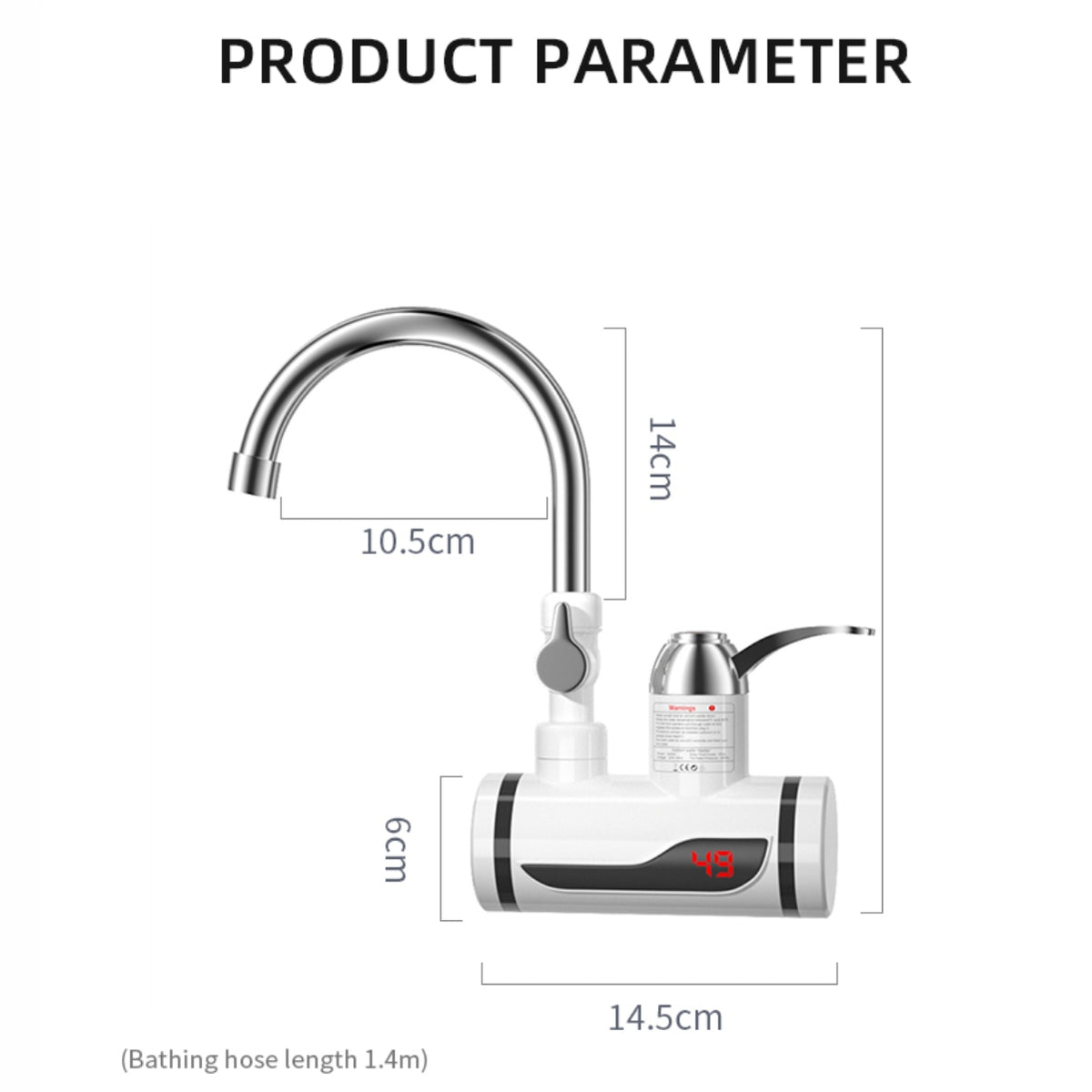 Instant Hot Water Faucet with Shower Hand RX-018
