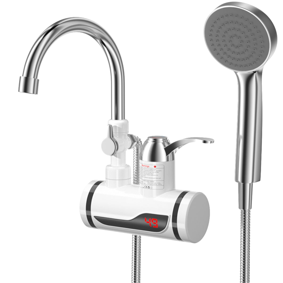 Instant Hot Water Faucet with Shower Hand RX-018